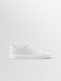 Capri Leather Sneaker in Triple White Rose Anvil