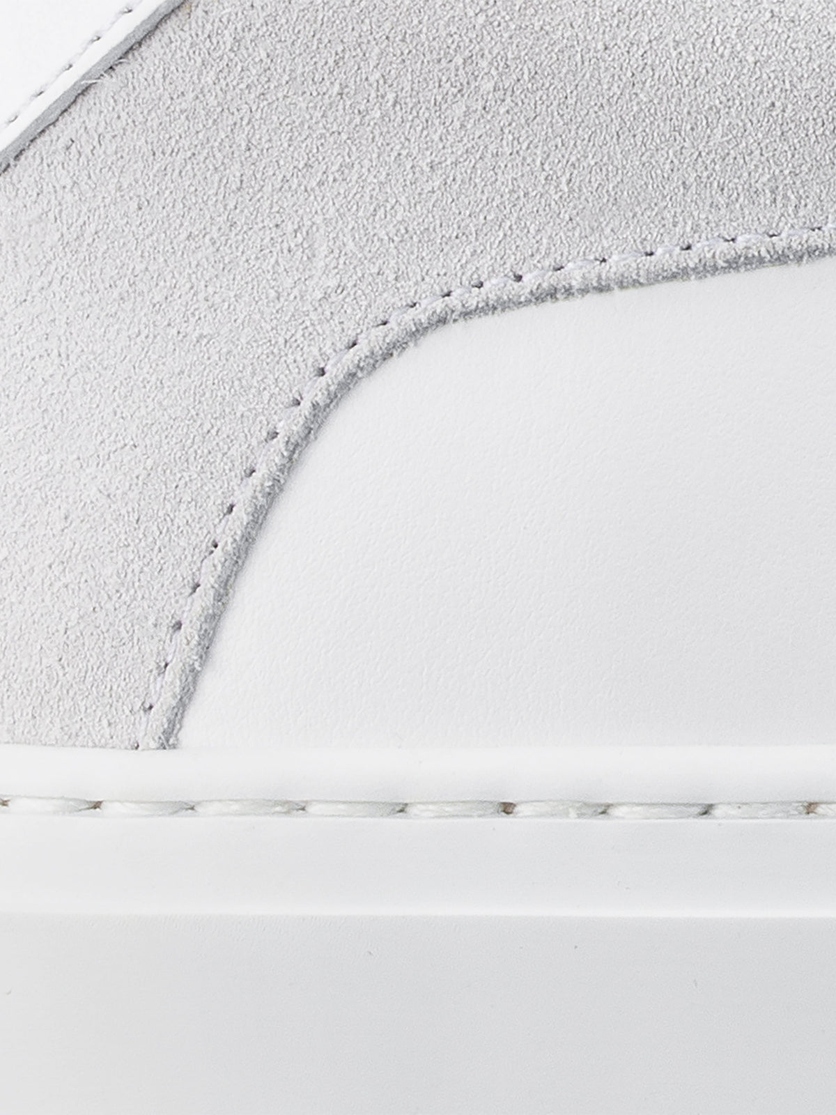 Capri Leather & Suede Sneaker in Avorio