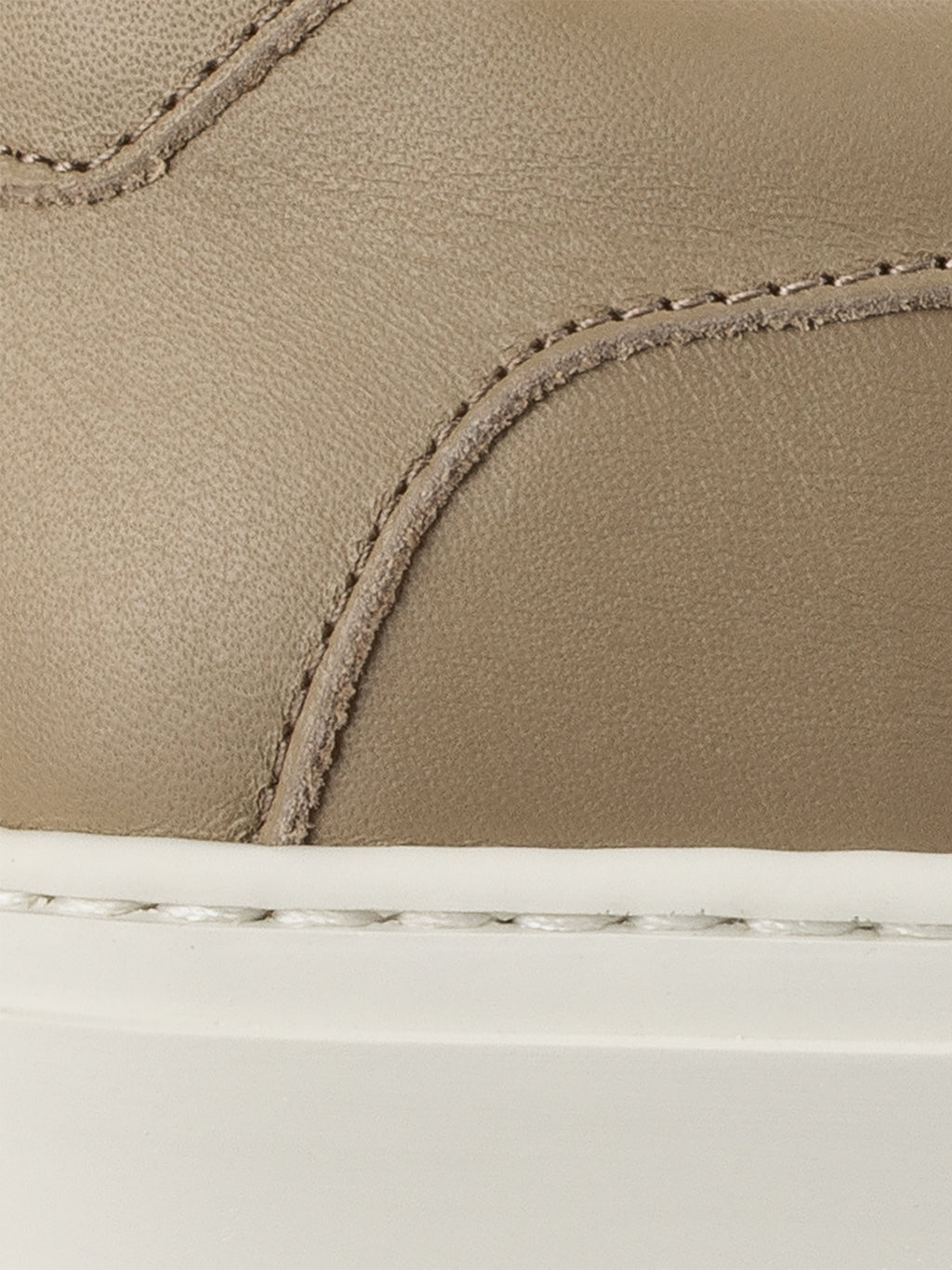 Capri Leather Sneaker in Khaki