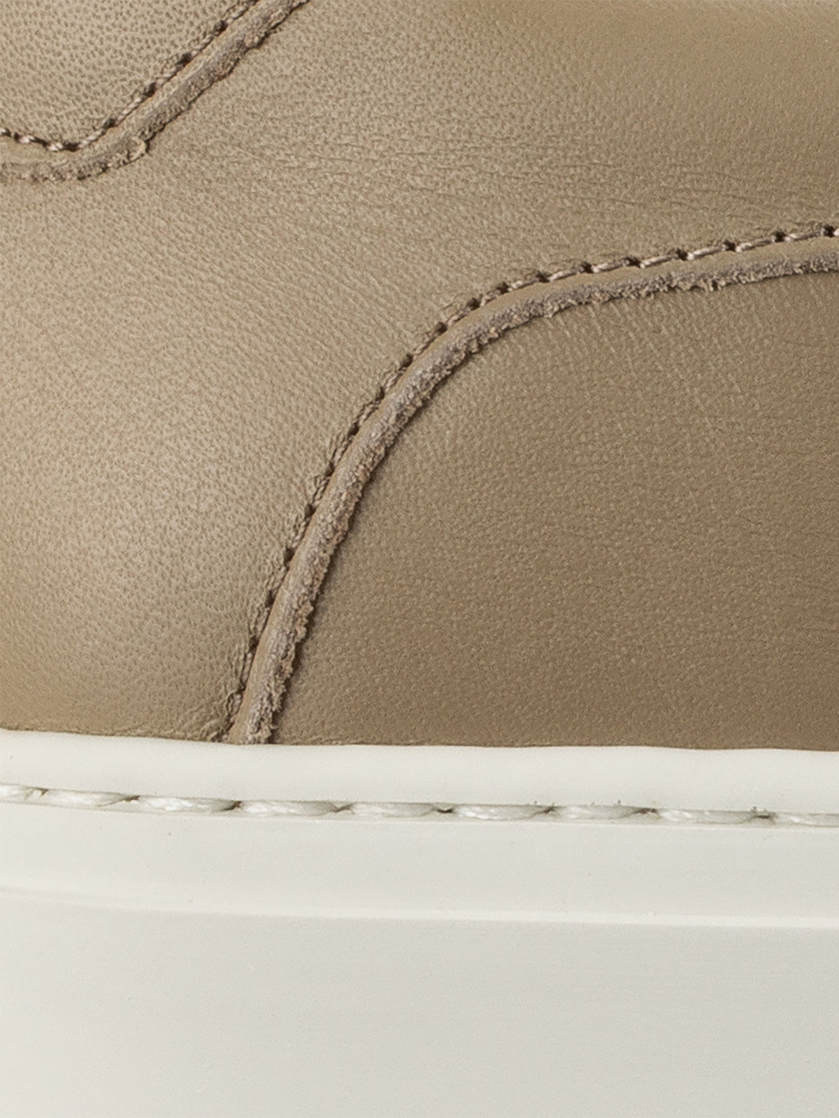 Capri Leather Sneaker in Khaki