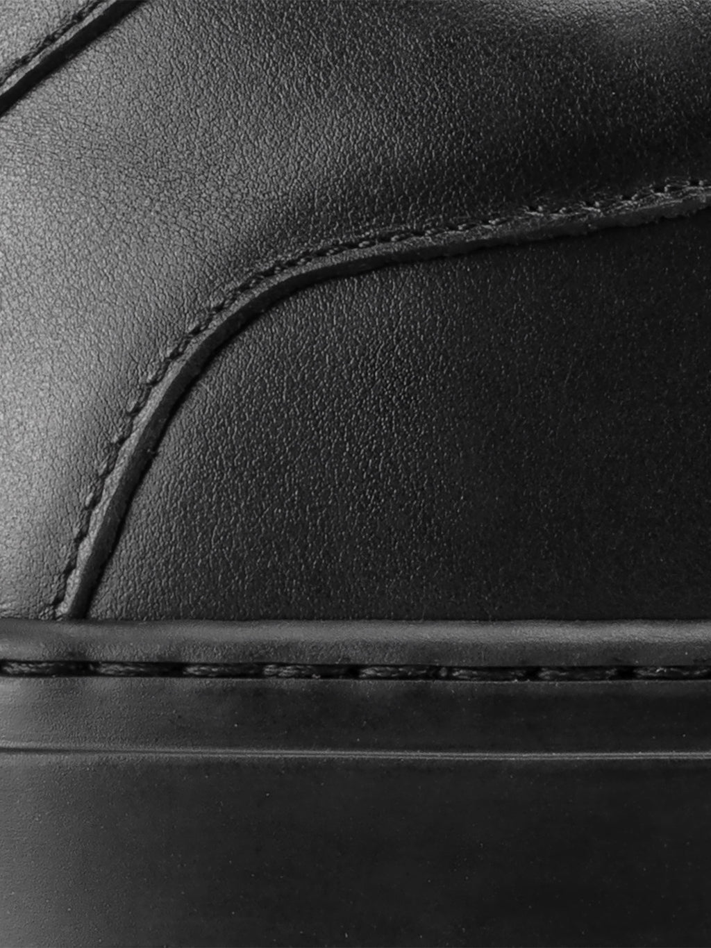 Capri Leather Sneaker in Nero