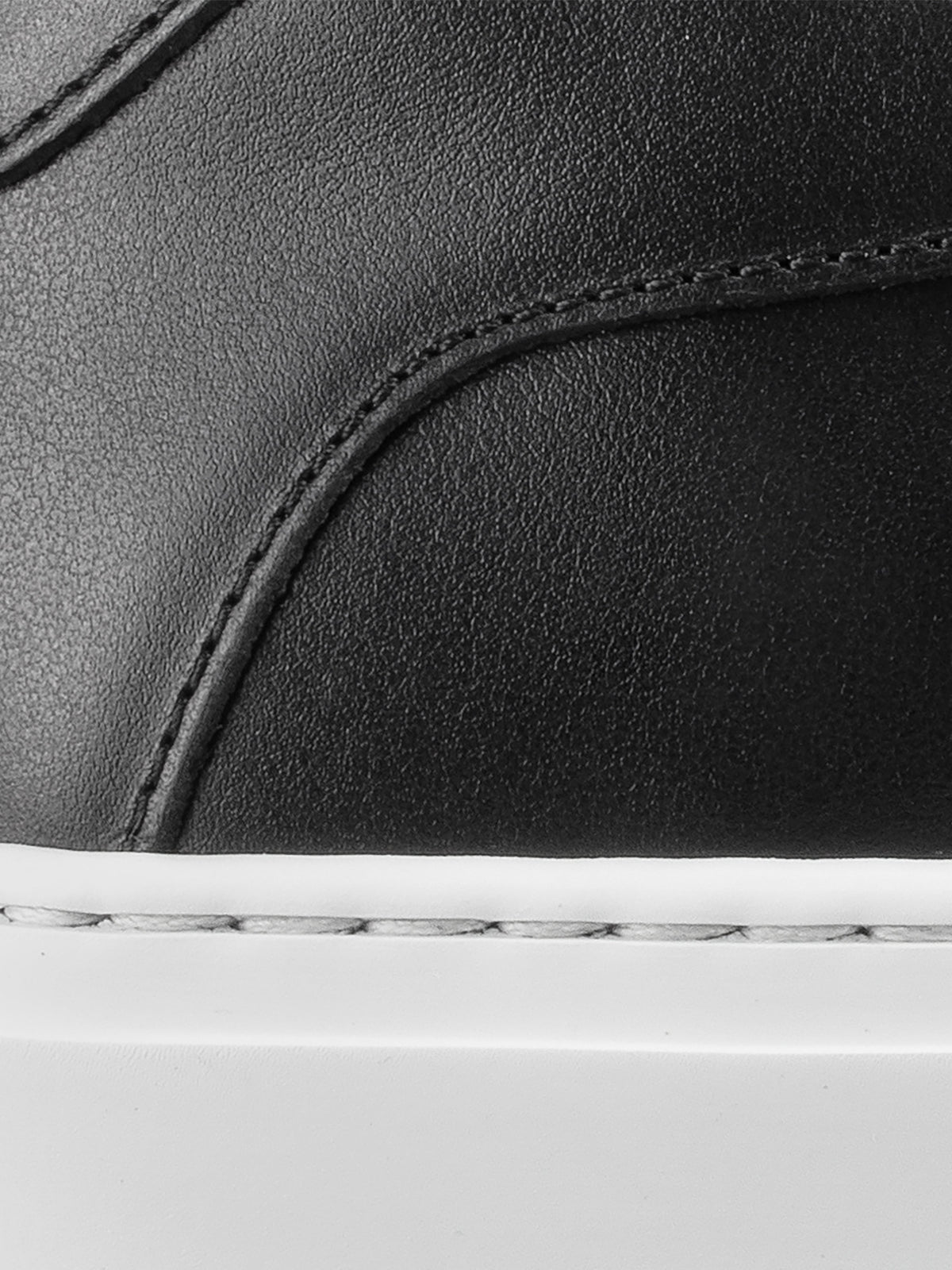 Capri Leather Sneaker in Onyx