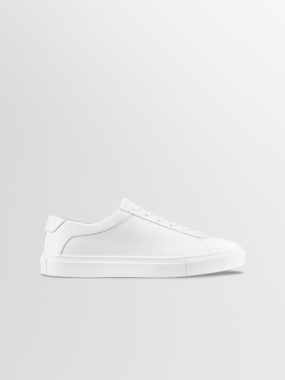 Capri Leather Sneaker in Triple White Wide Fit