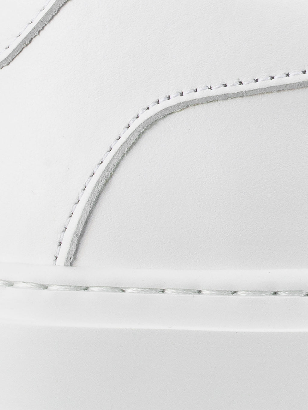 Capri Leather Sneaker in Triple White Wide Fit