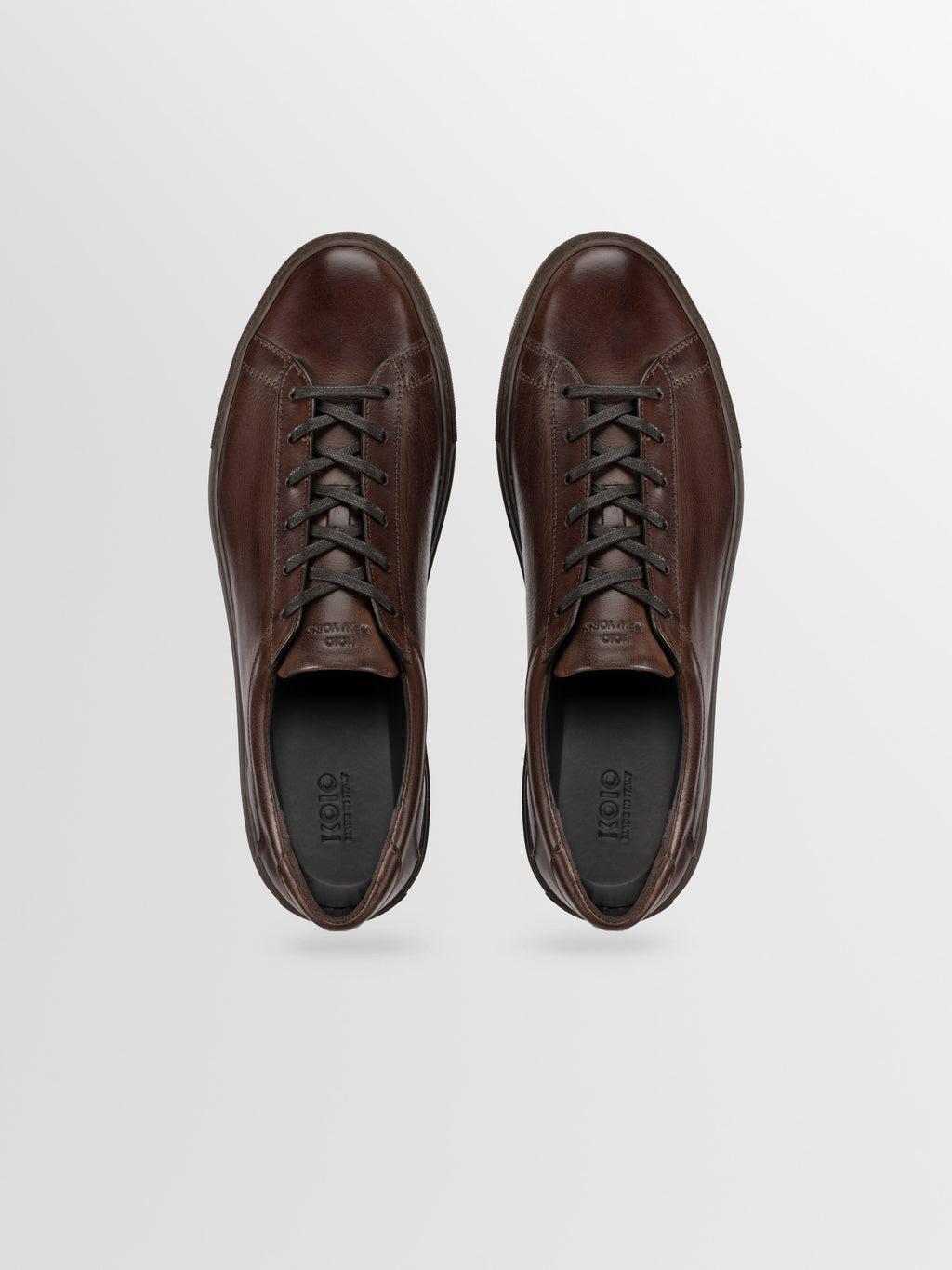 Capri Leather Sneaker in Antica Caffe