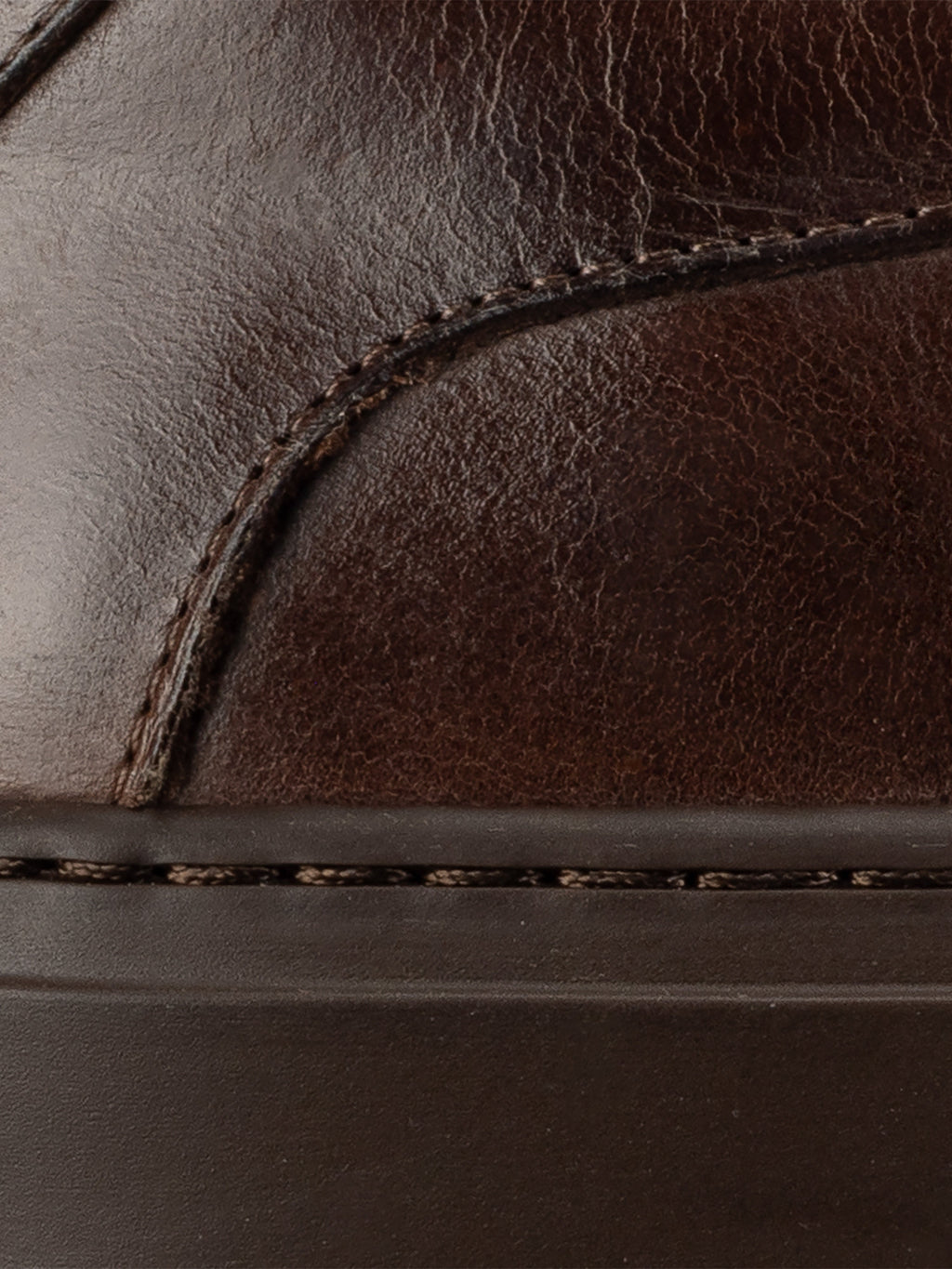 Capri Leather Sneaker in Antica Caffe
