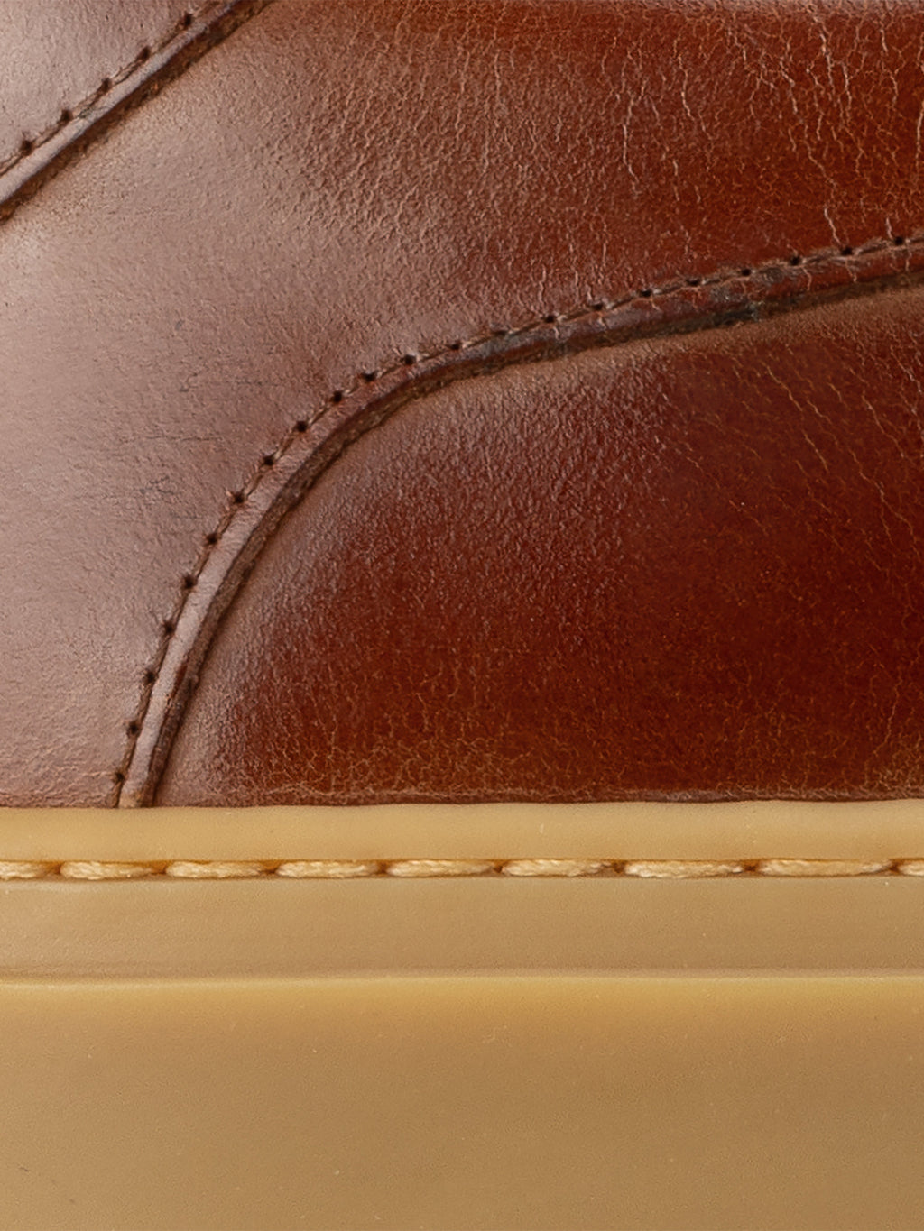 Capri Leather Sneaker in Antica Castagna