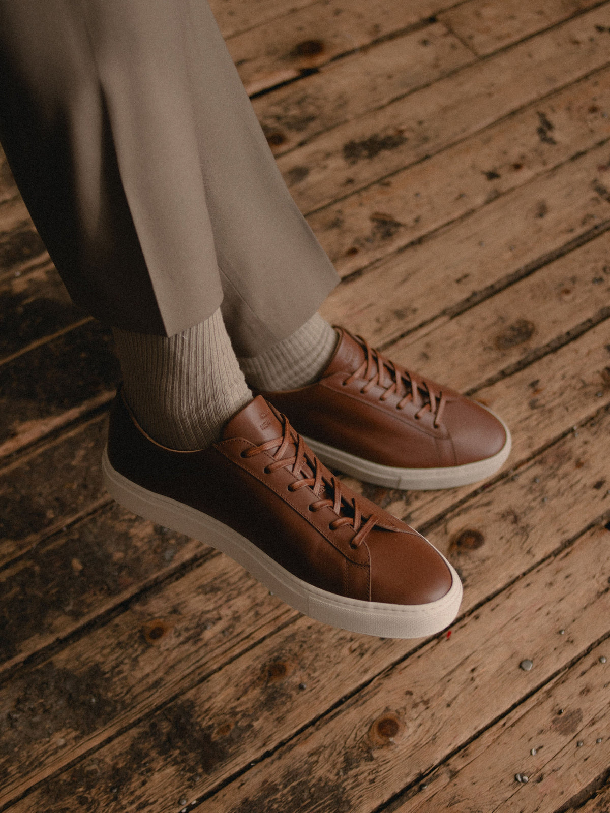 Capri Leather Sneaker in Terra