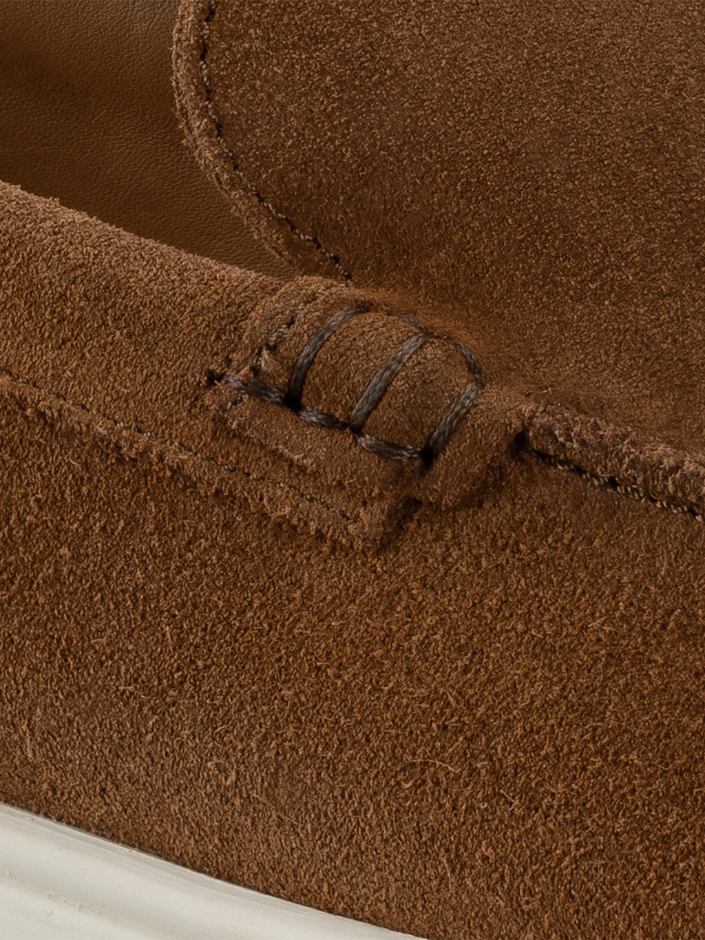 Catania Suede Loafer in Cognac