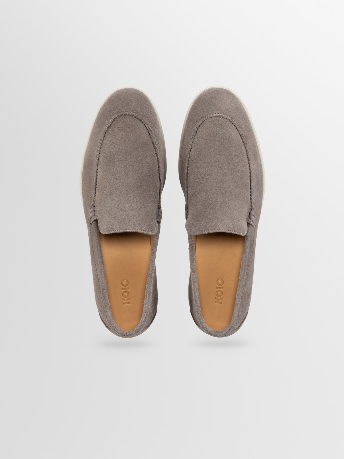 Catania Suede Loafer in Taupe