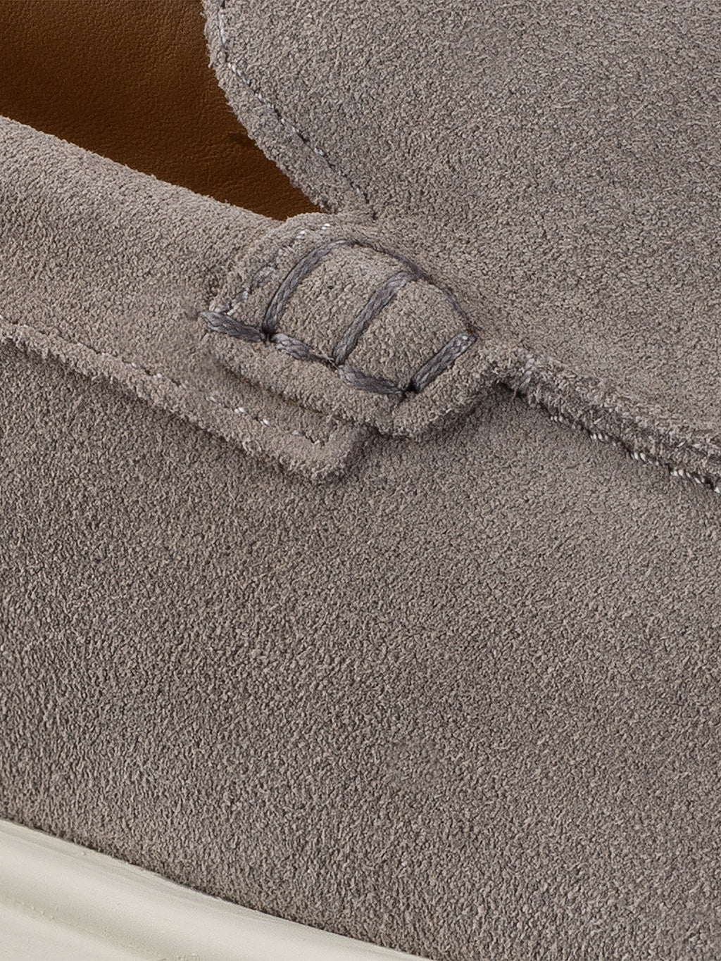 Catania Suede Loafer in Taupe