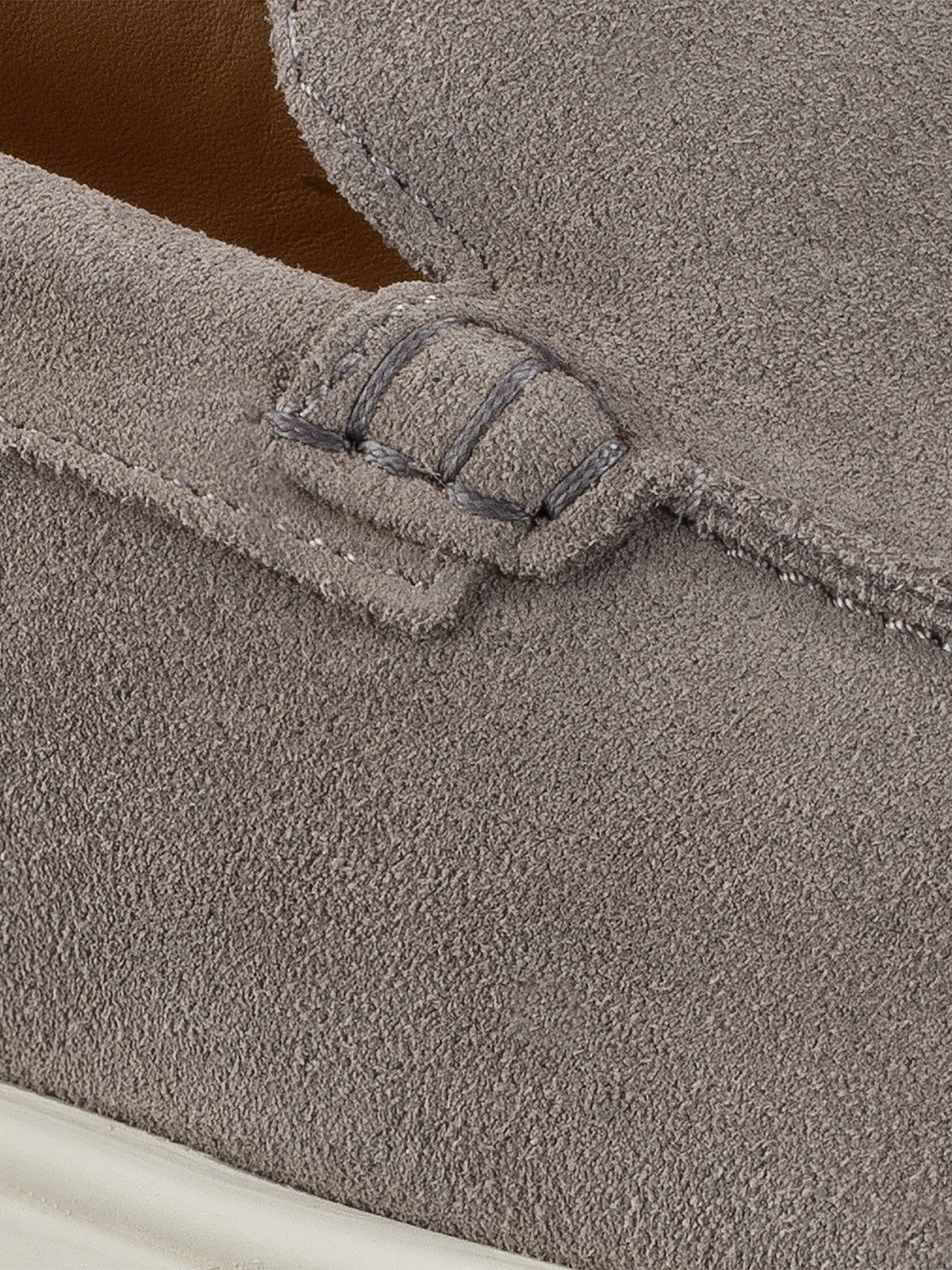Catania Suede Loafer in Taupe