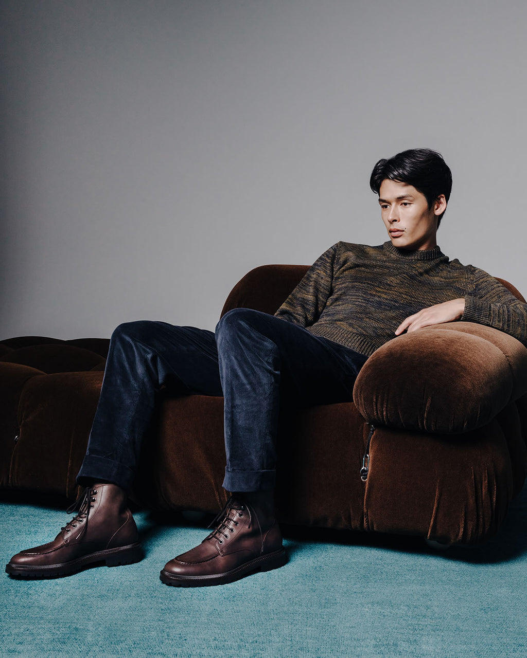 Milo Leather Boot in Chocoloate