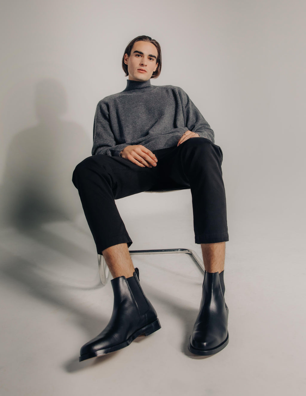 Trento Leather Boot in Black