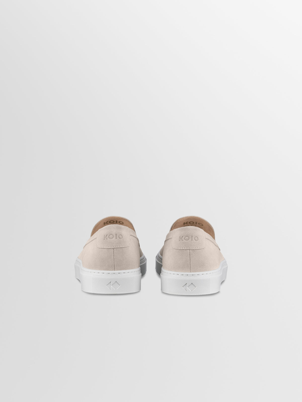 Lido Suede Loafer in Ivory