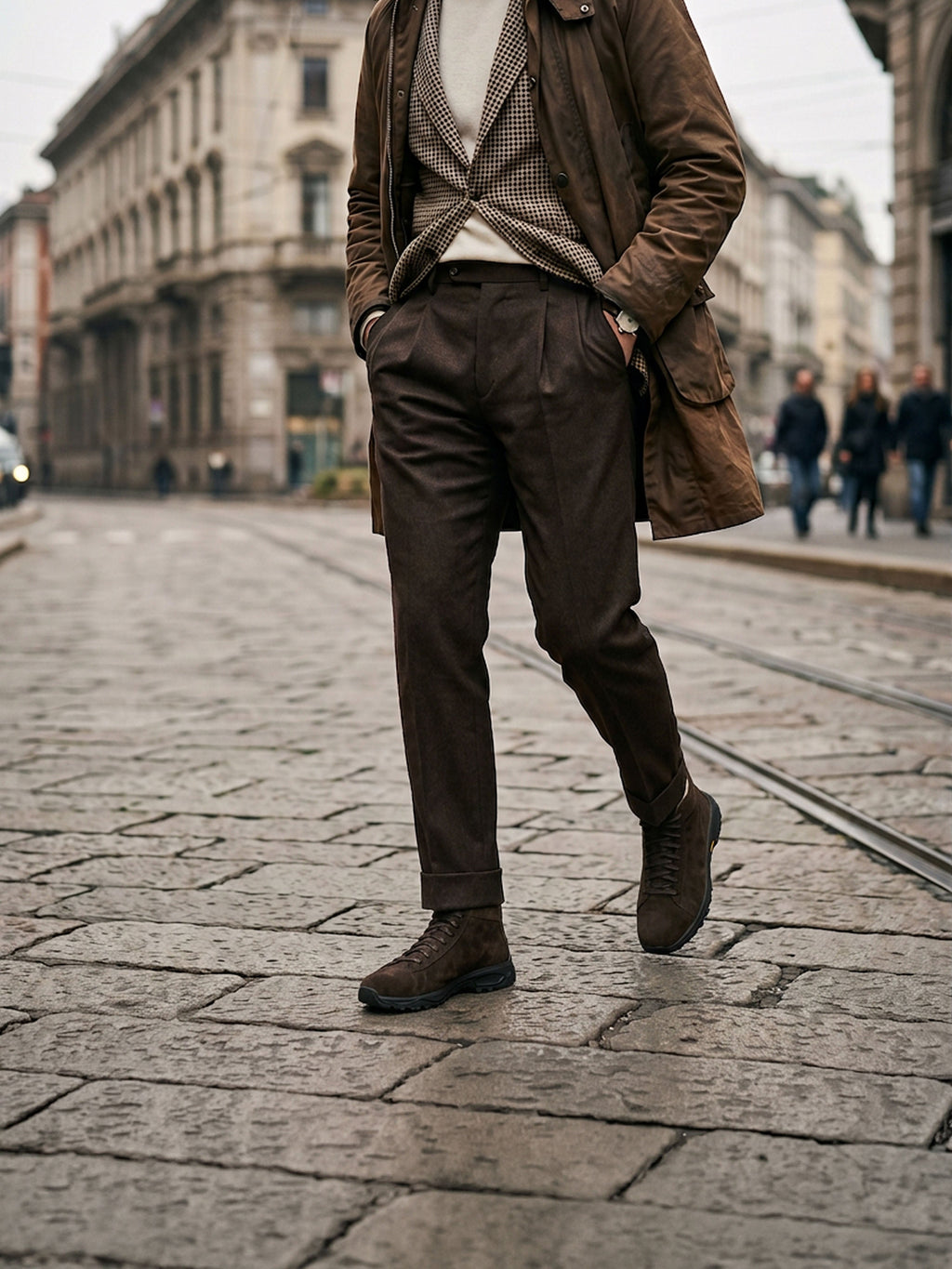 Aosta Suede Boot in Cacao