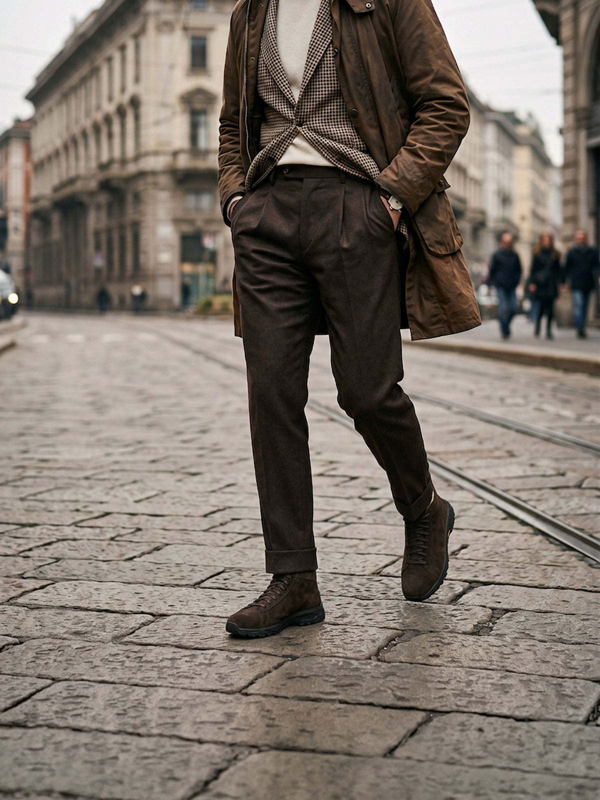 Aosta Suede Boot in Cacao