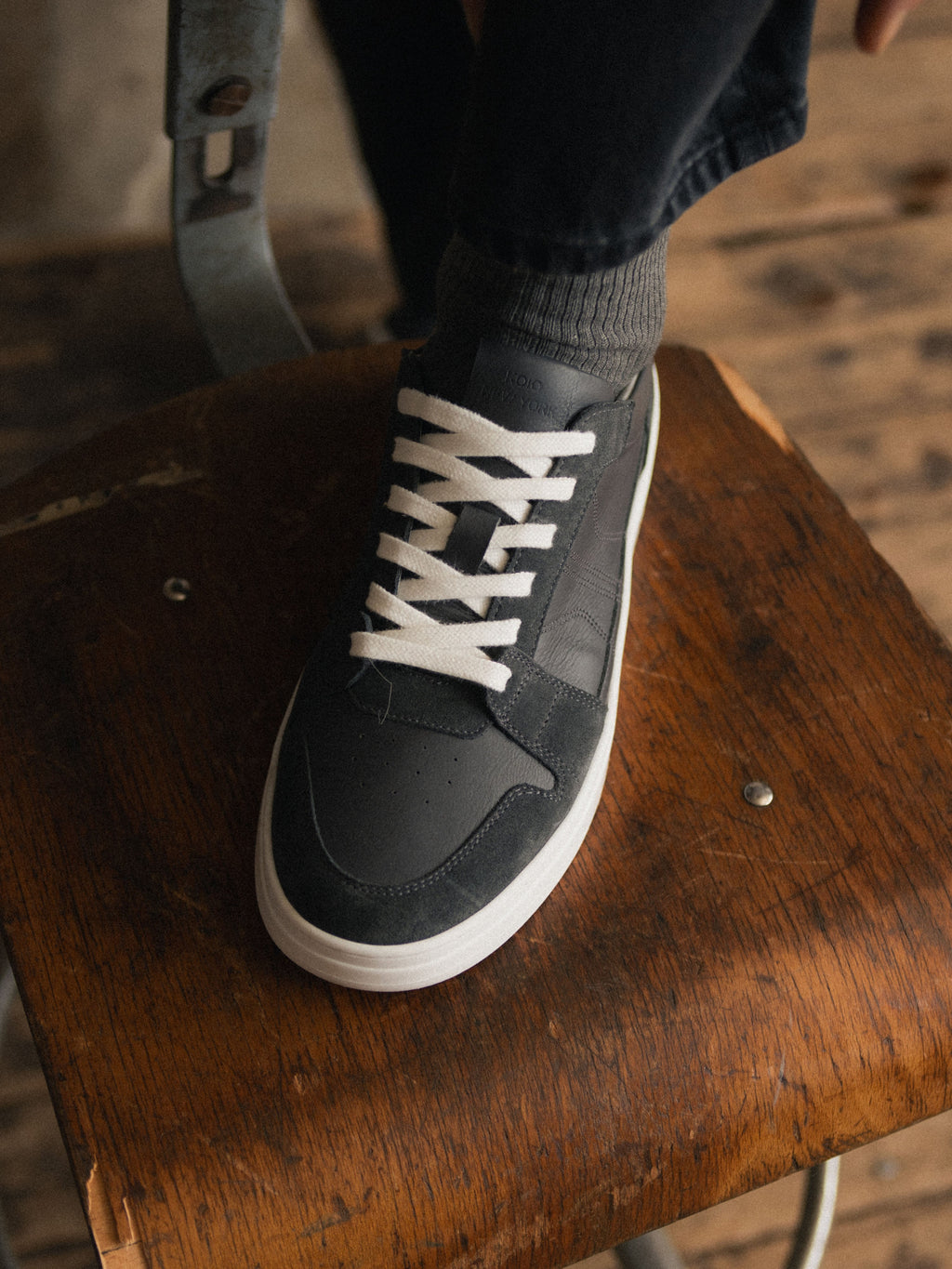 Carrara Suede Sneaker in Basalt