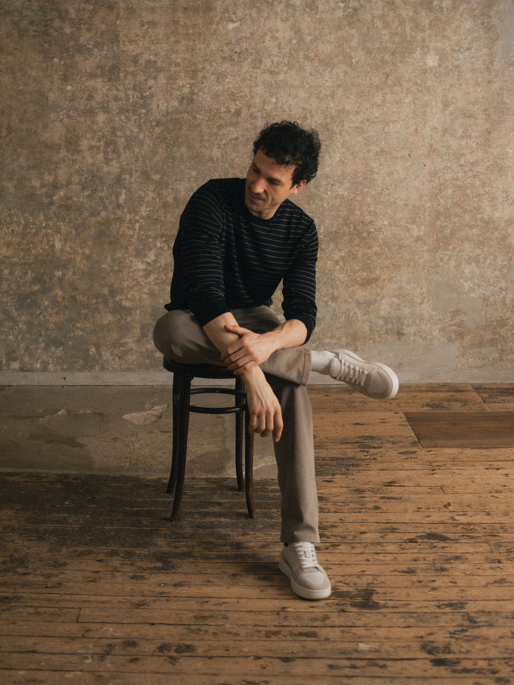 Carrara Suede Sneaker in Oyster