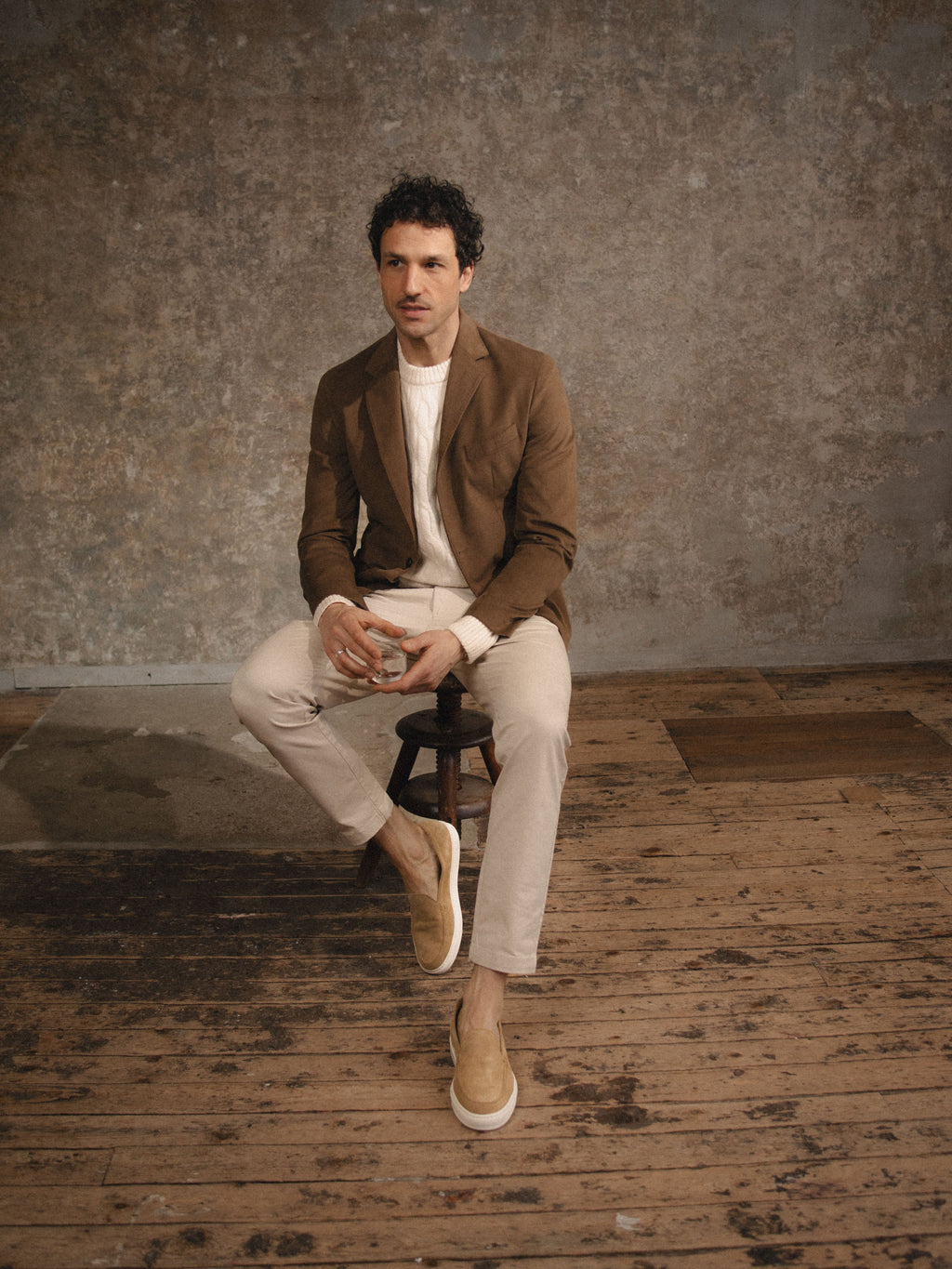 Lido Suede Loafer in Fawn