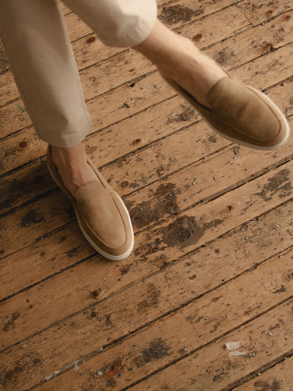 Lido Suede Loafer in Fawn