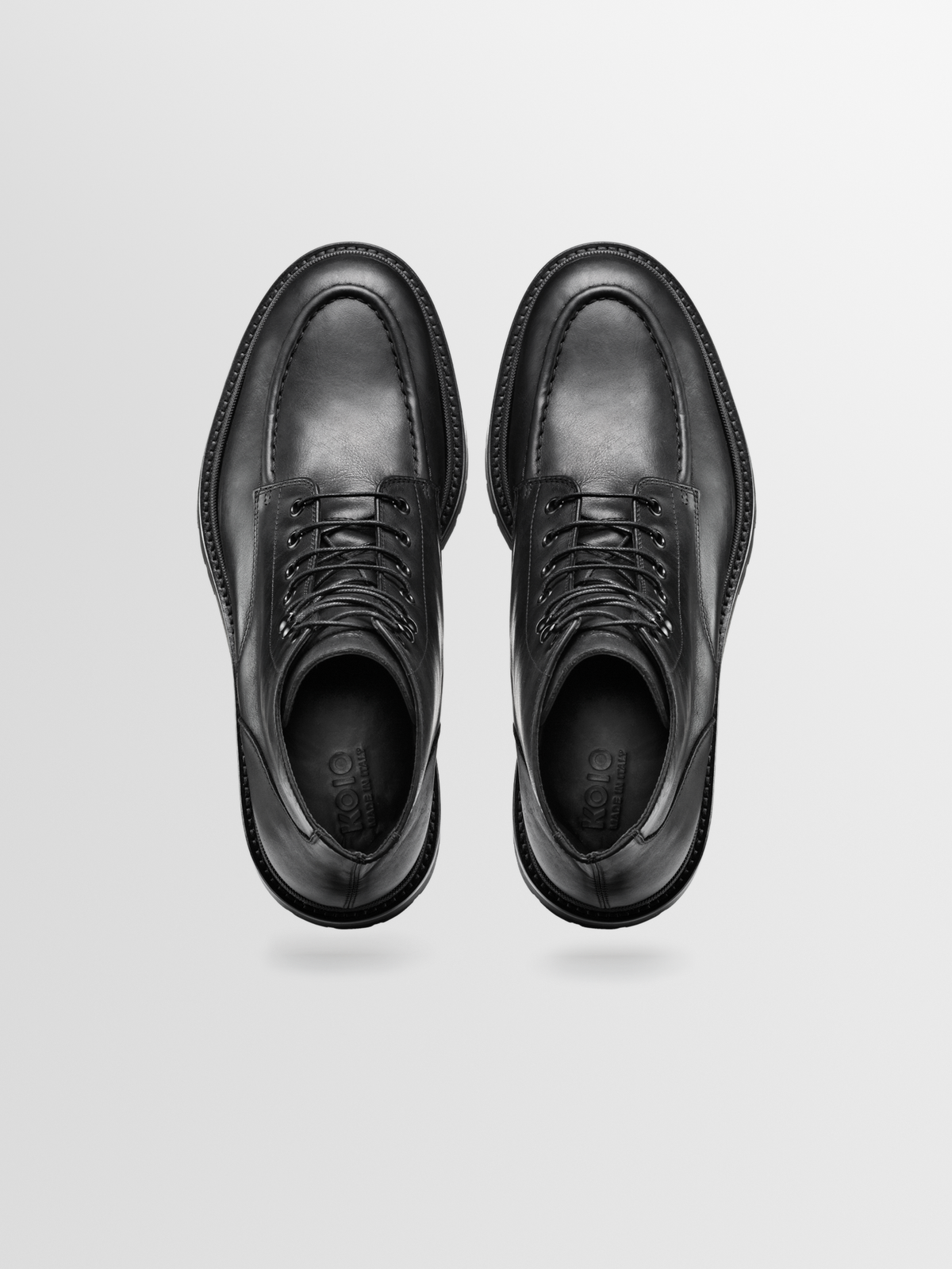 Milo Leather Boot in Nero