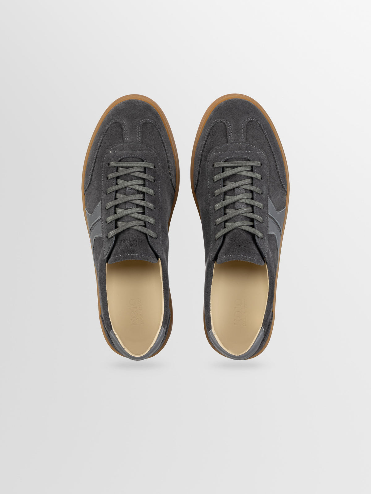 Monza Leather & Suede Sneaker in Ash Gray