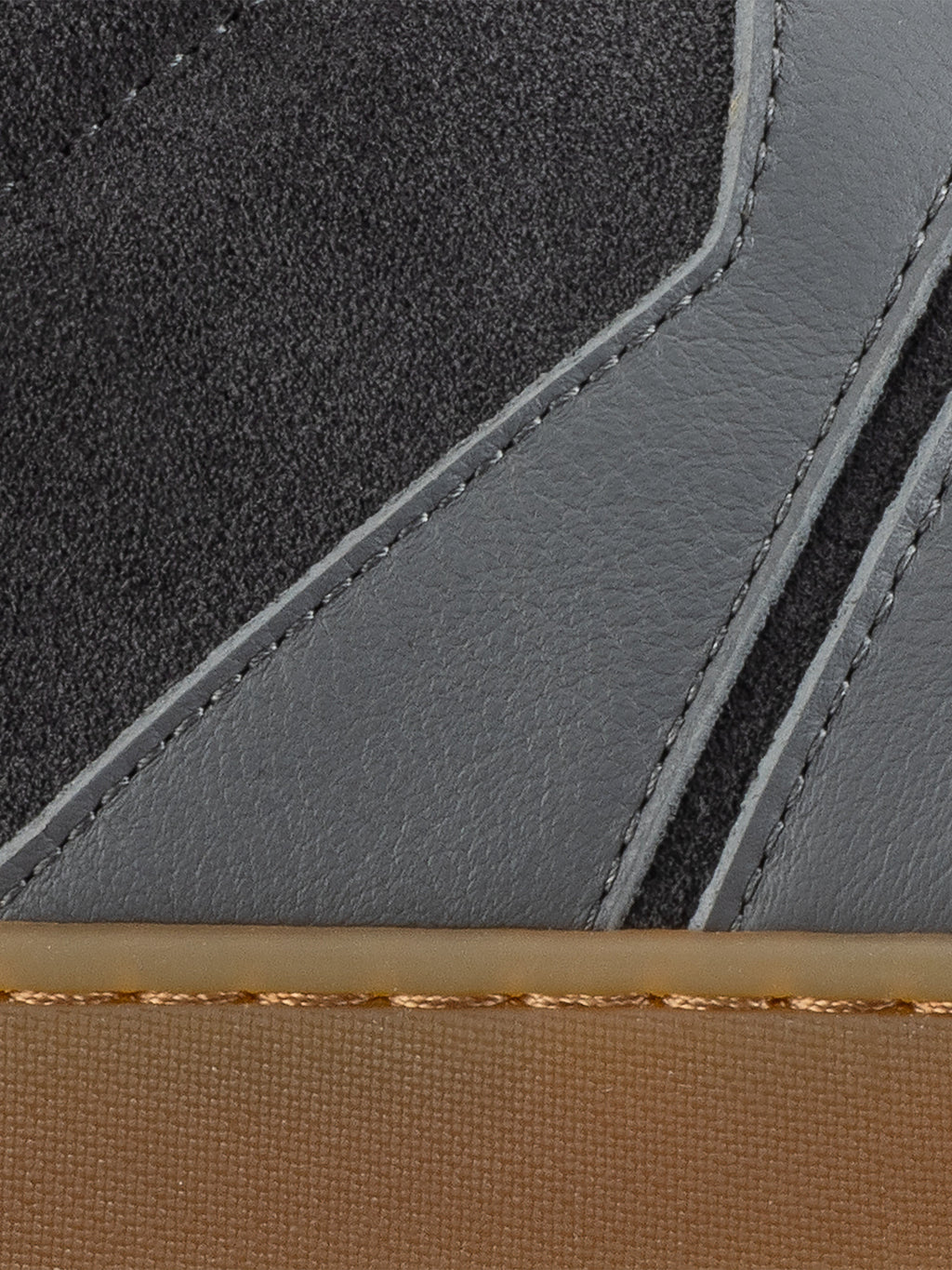 Monza Leather & Suede Sneaker in Ash Gray