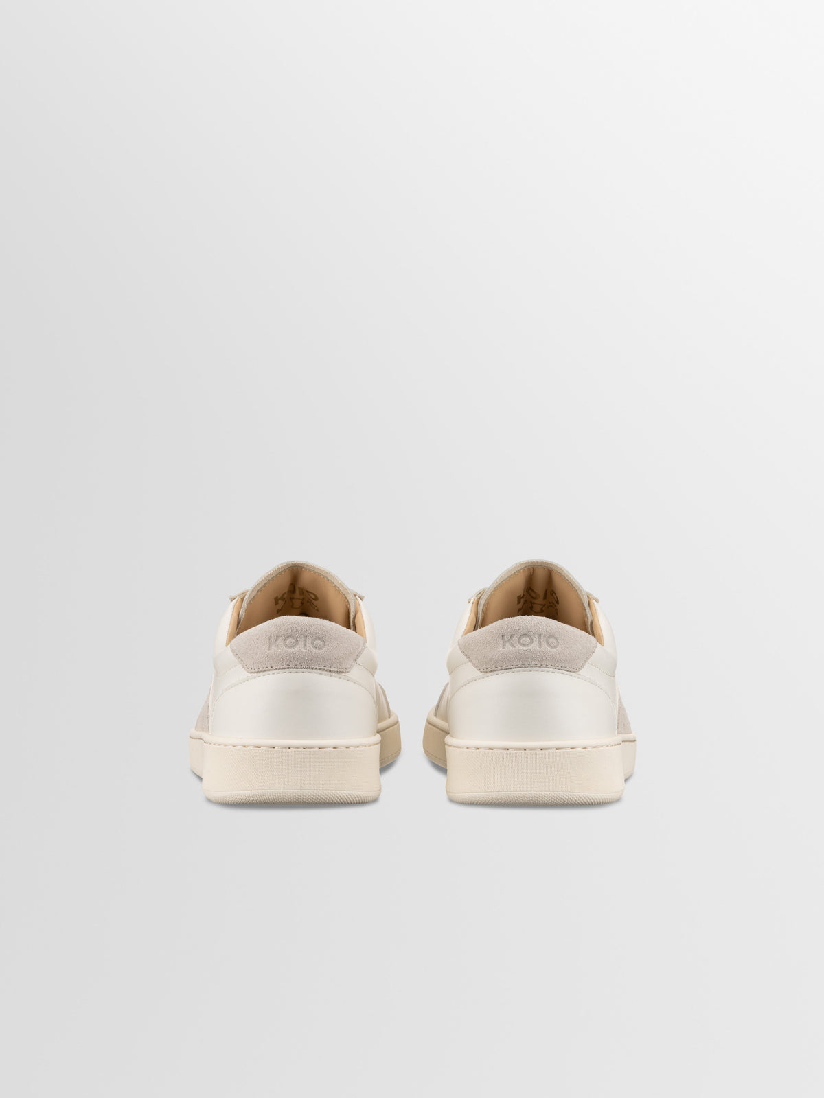 Monza Leather & Suede Sneaker in Bone