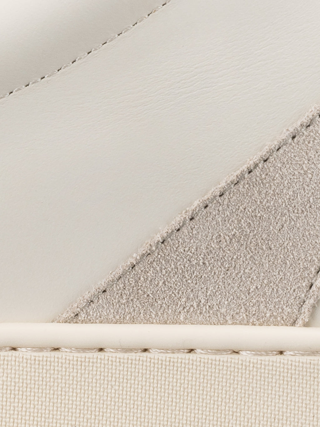 Monza Leather & Suede Sneaker in Bone