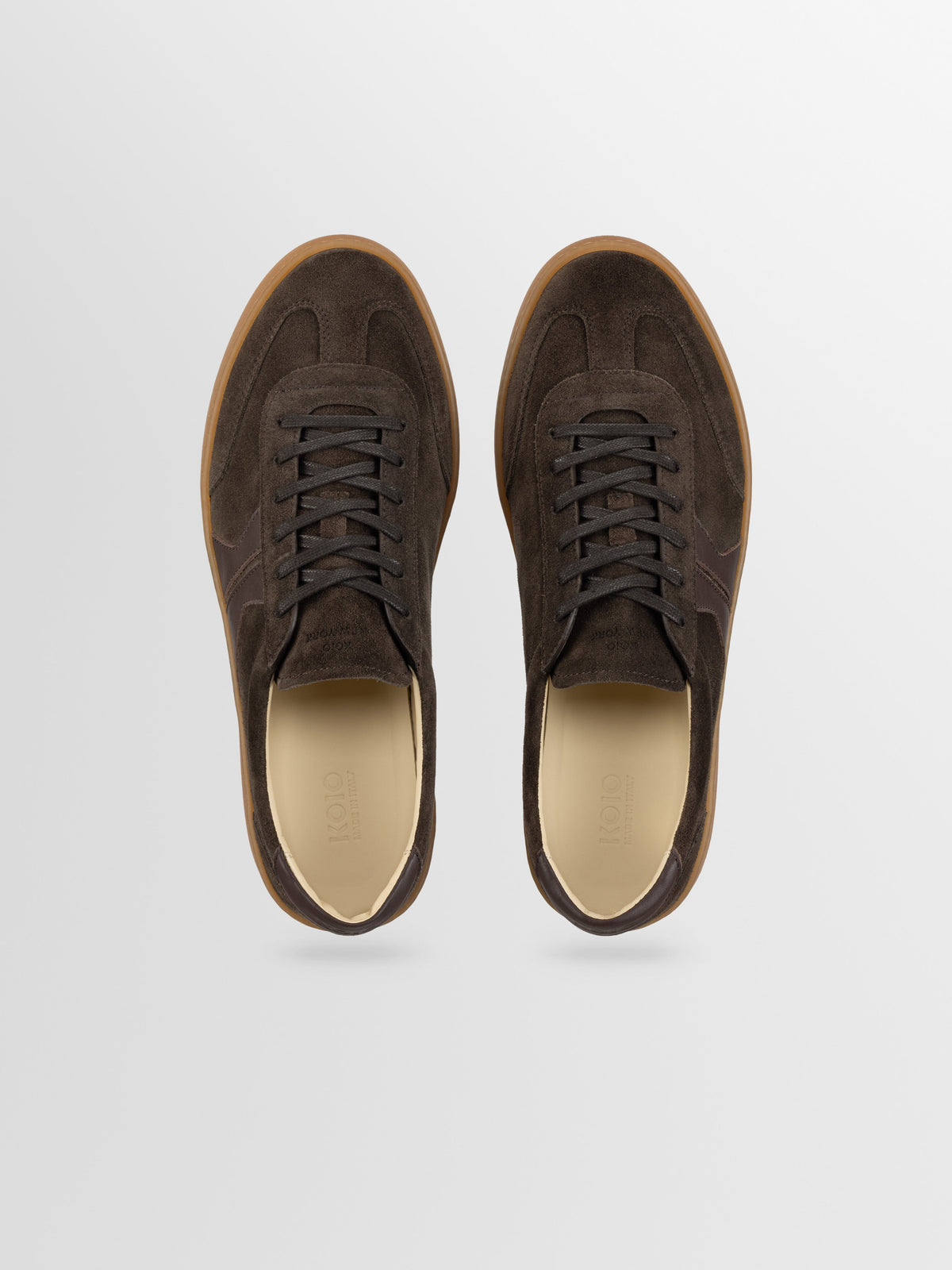 Monza Leather & Suede Sneaker in Cacao