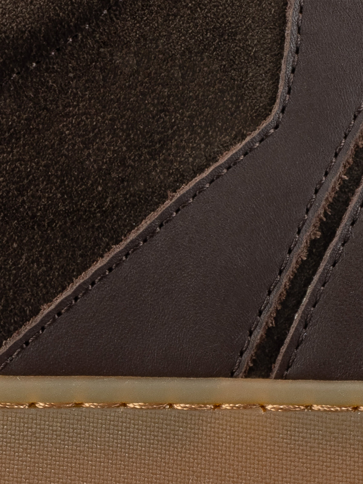 Monza Leather & Suede Sneaker in Cacao