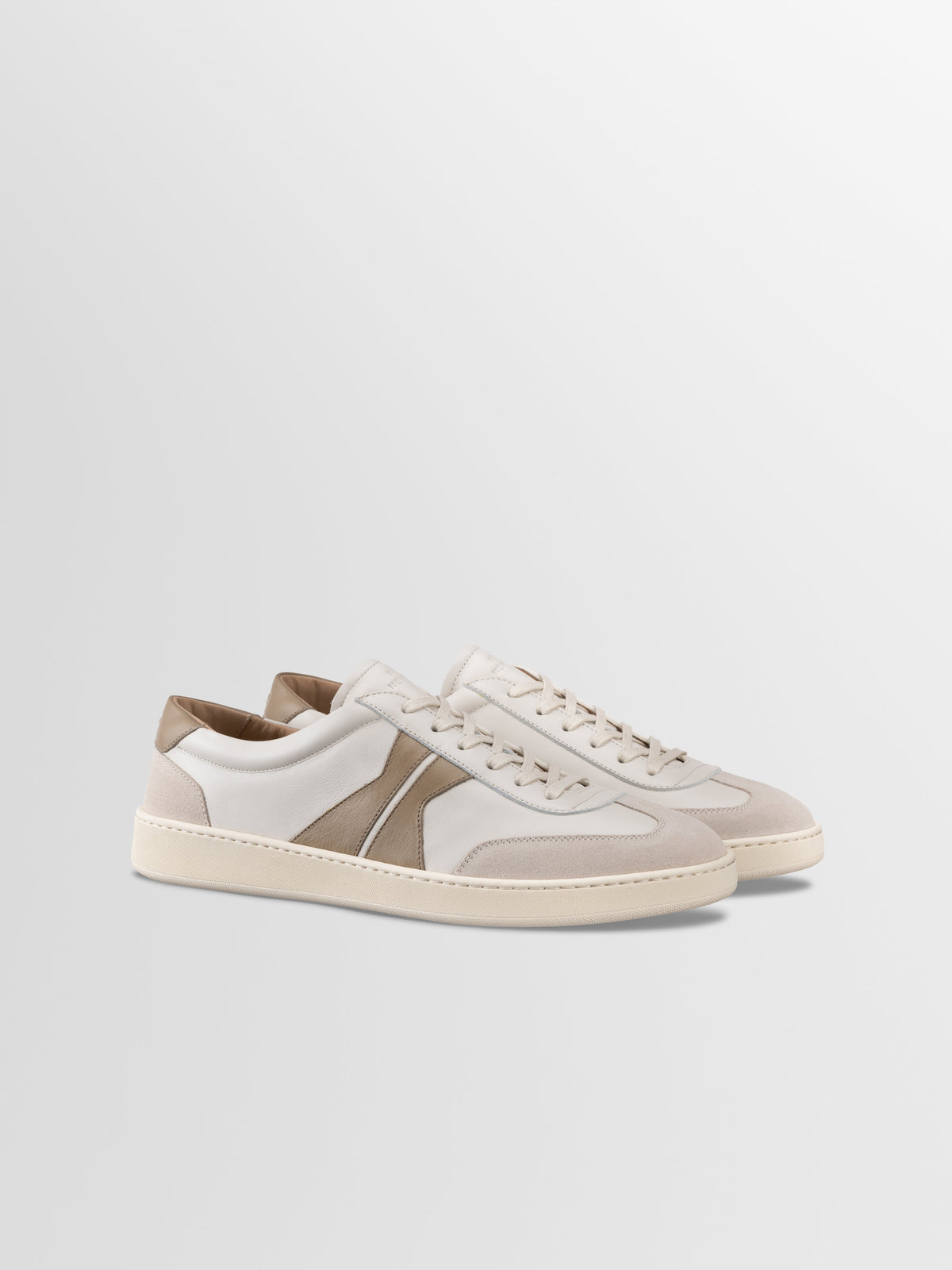 Monza Leather Sneaker in Latte