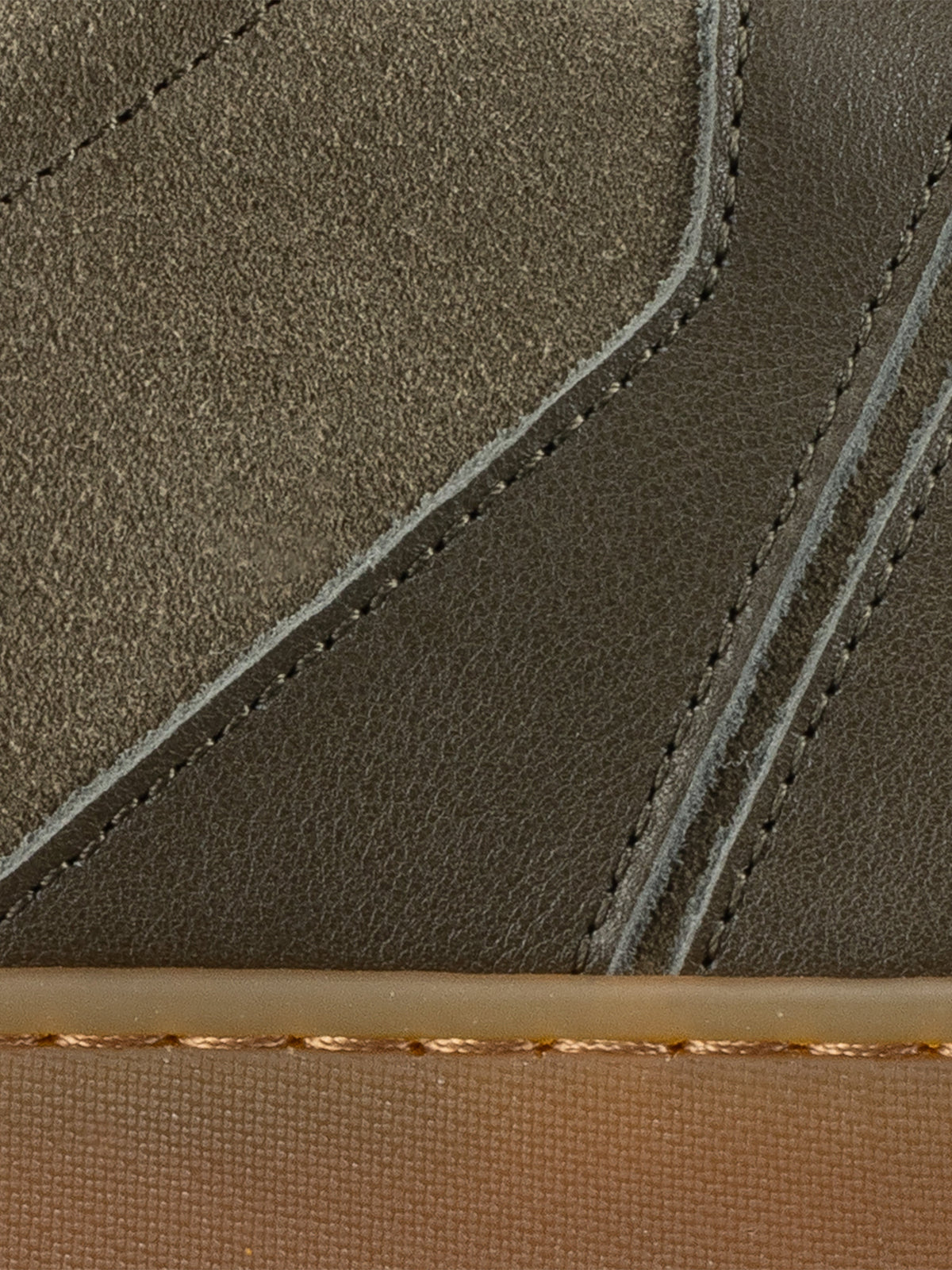 Monza Leather & Suede Sneaker in Truffle