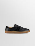 Monza Leather & Suede Sneaker in Nero