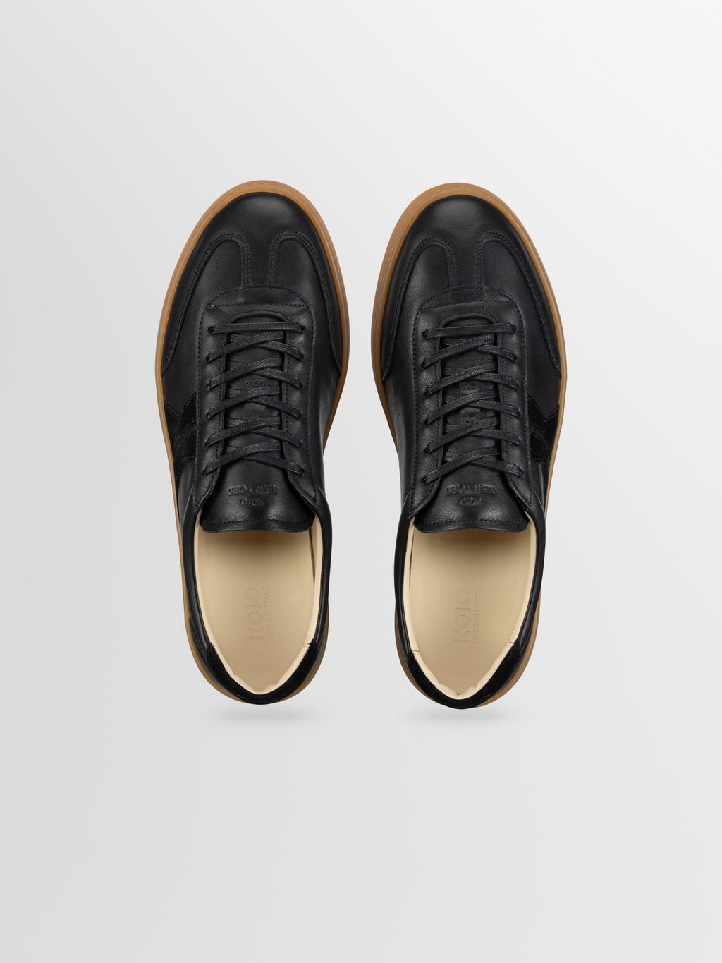 Monza Leather & Suede Sneaker in Nero