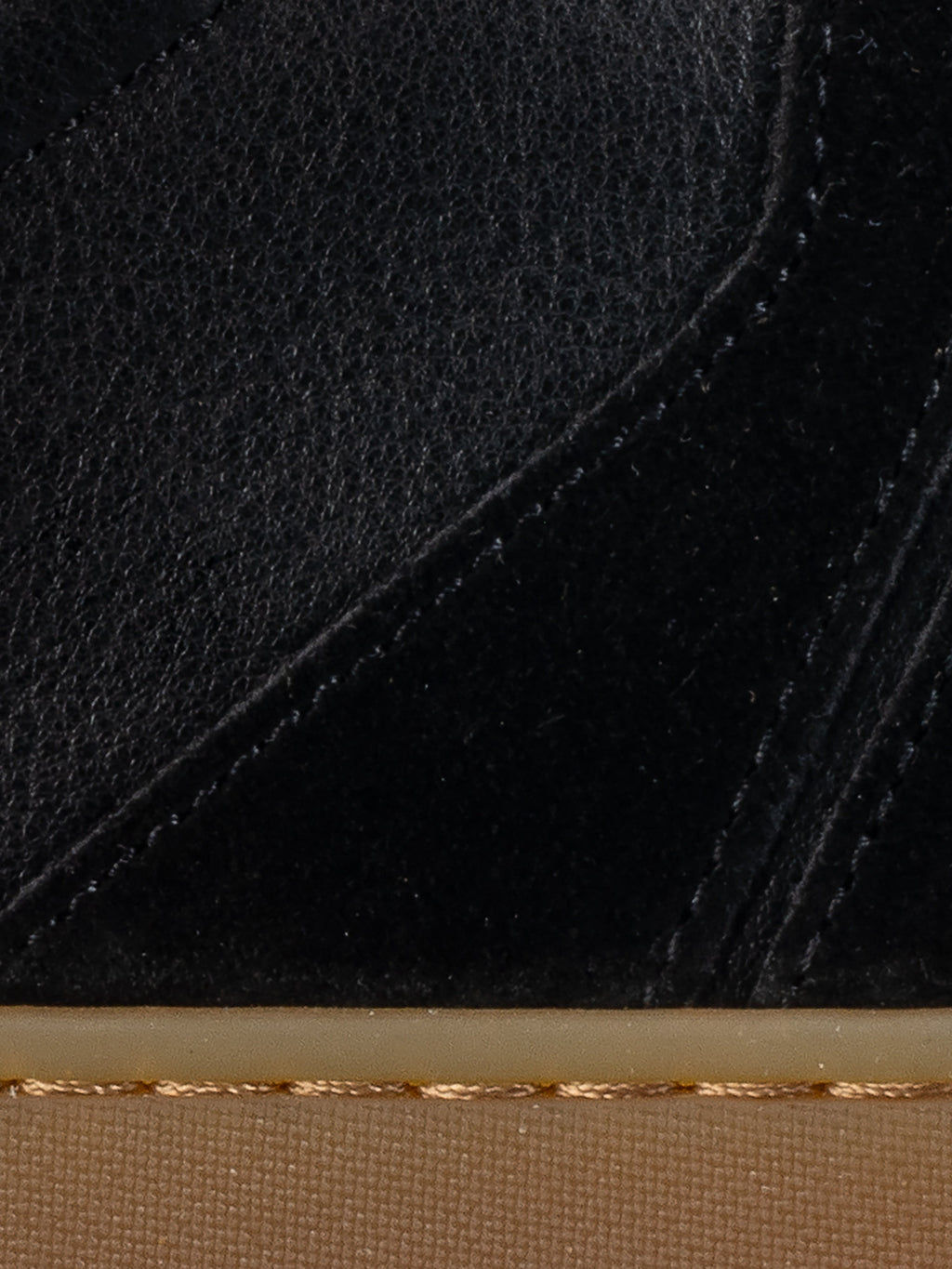 Monza Leather & Suede Sneaker in Nero