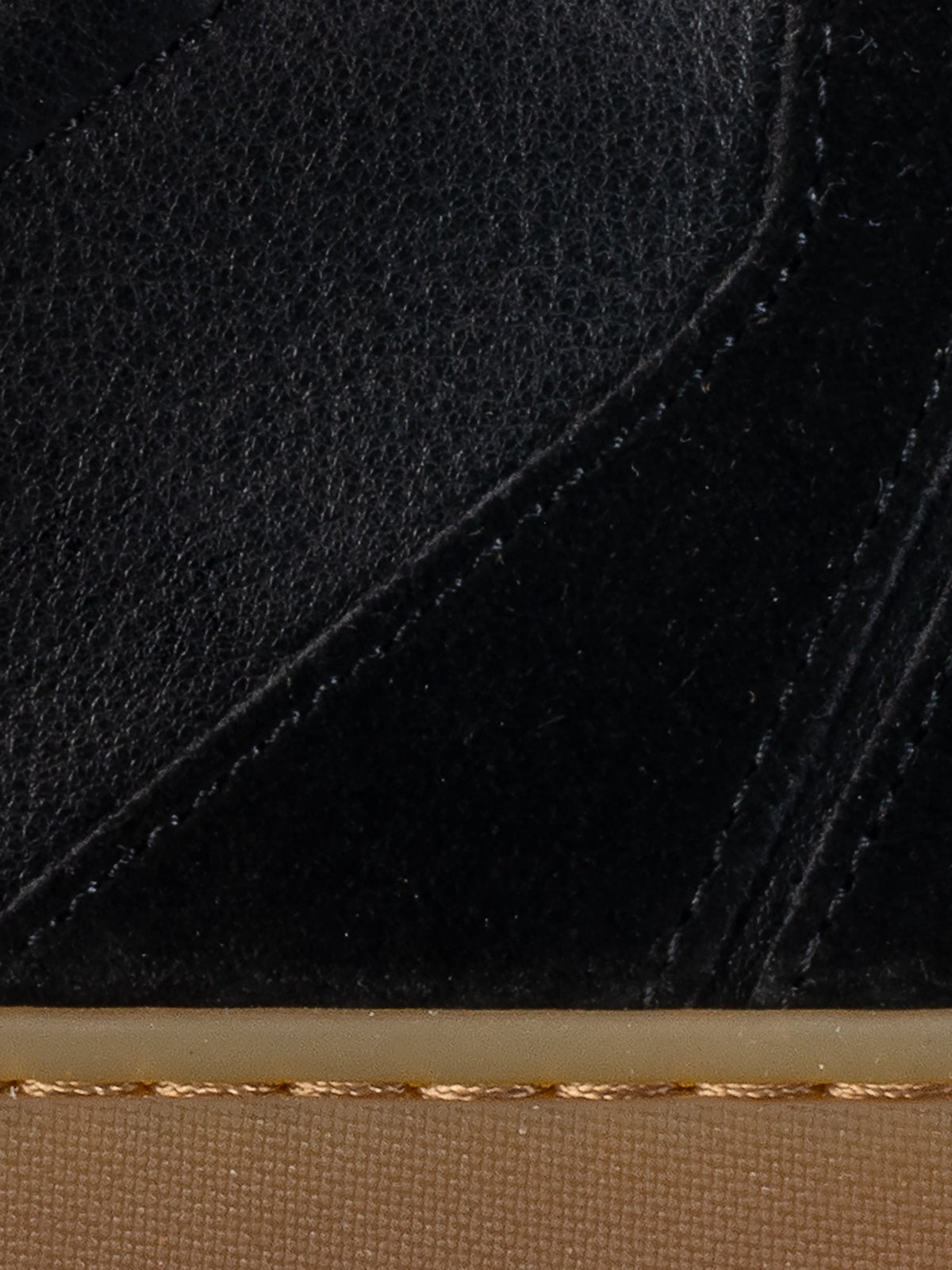 Monza Leather & Suede Sneaker in Nero