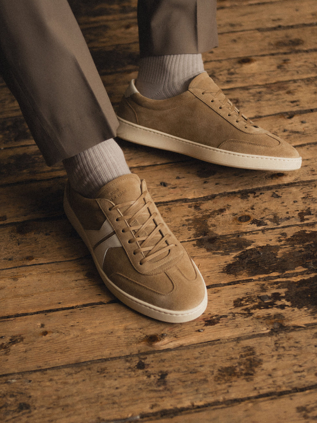 Monza Suede Sneaker in Wheat
