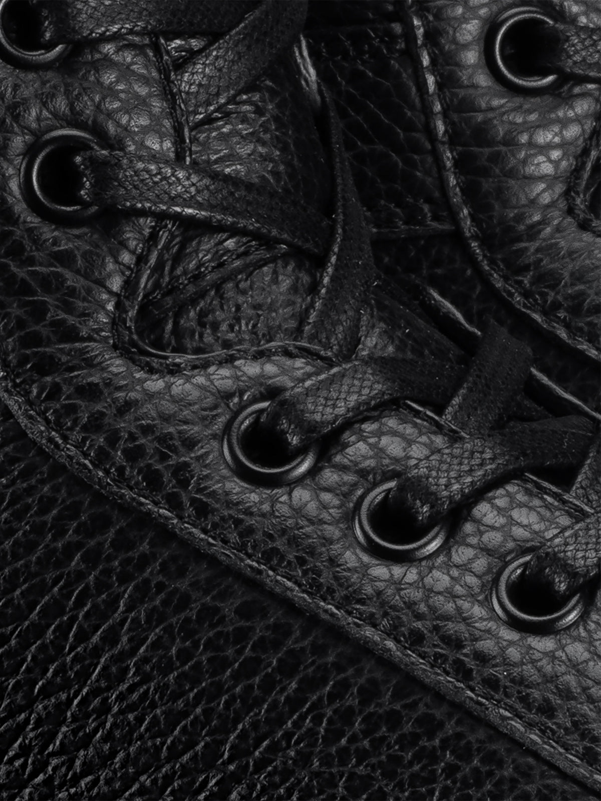 Primo Leather Sneaker in Nero