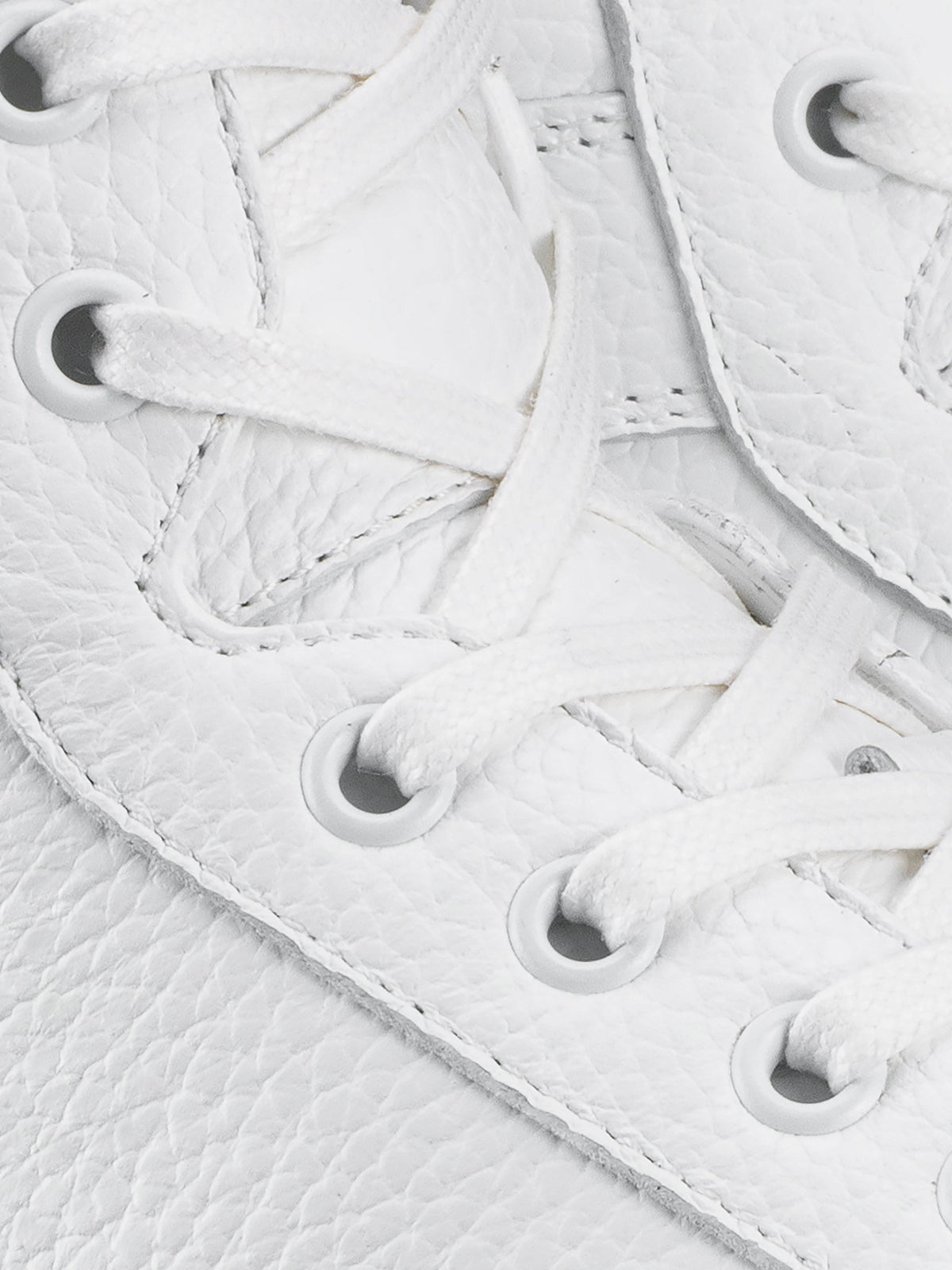 Primo Leather Sneaker in Triple White