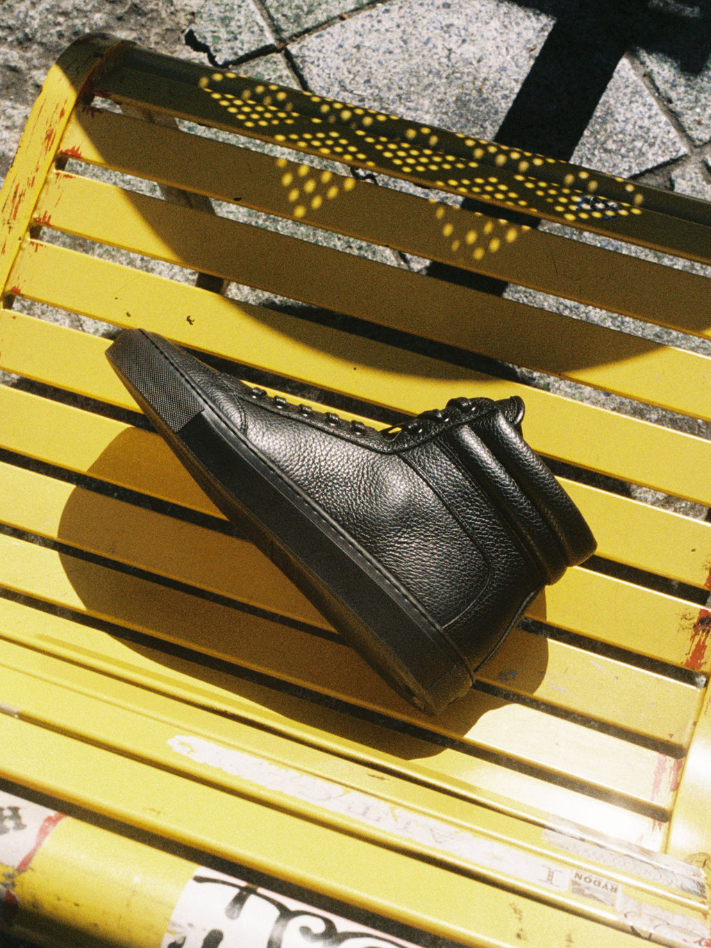 Primo Leather Sneaker in Nero