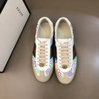 Gucci Ace White Beige Multicolor Sneakers