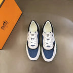 Versace White Black Blue Sneakers