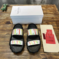 Valentino VLTN Black White Multicolor Sandals