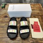 Valentino VLTN Black White Multicolor Sandals