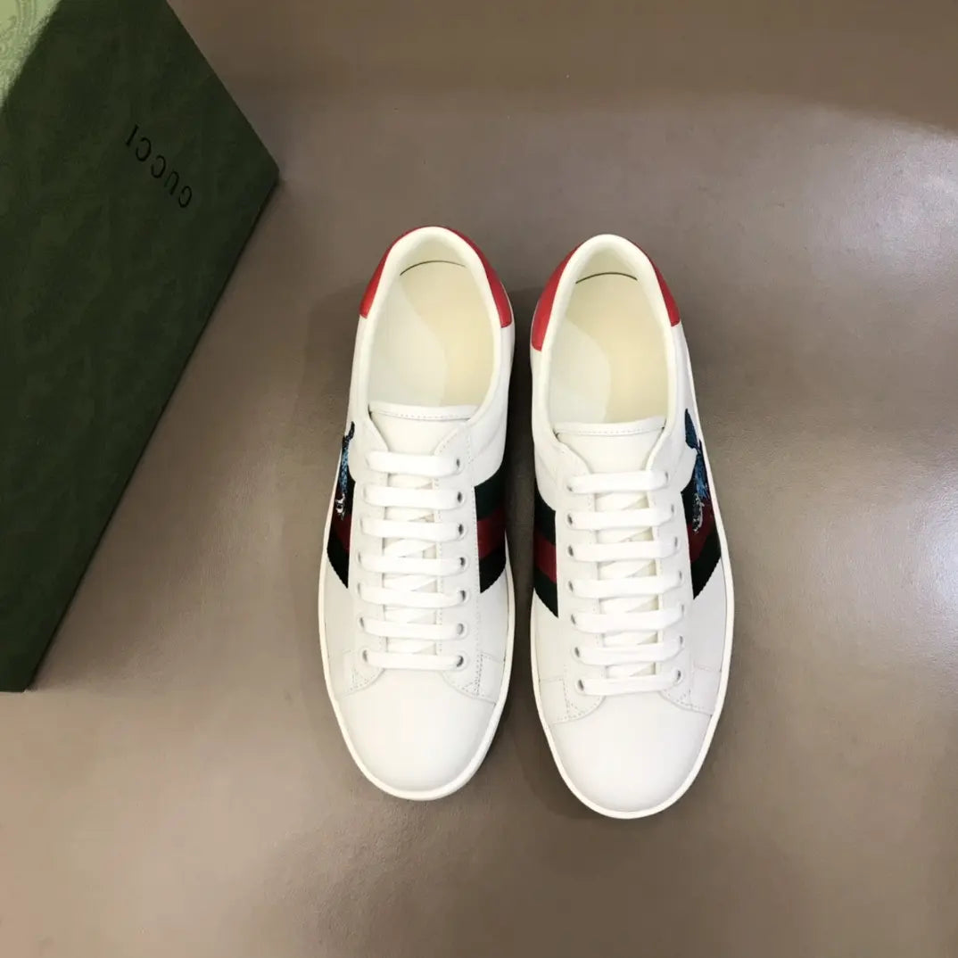 Gucci Dragon White Black Red Sneakers