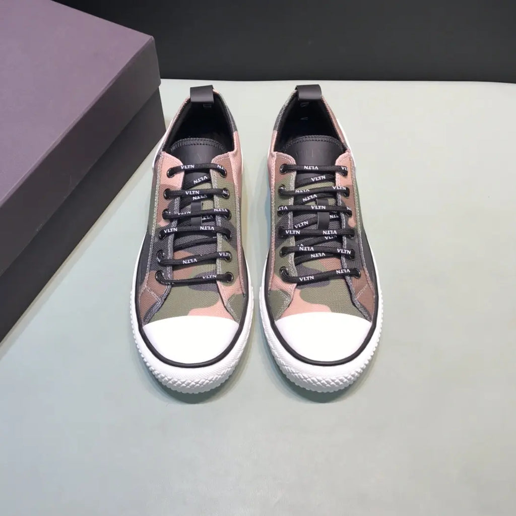 Valentino VLTN Brown Green Camo Sneakers