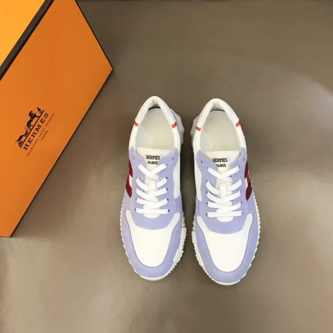 Hermes Paris Purple White Red Sneakers