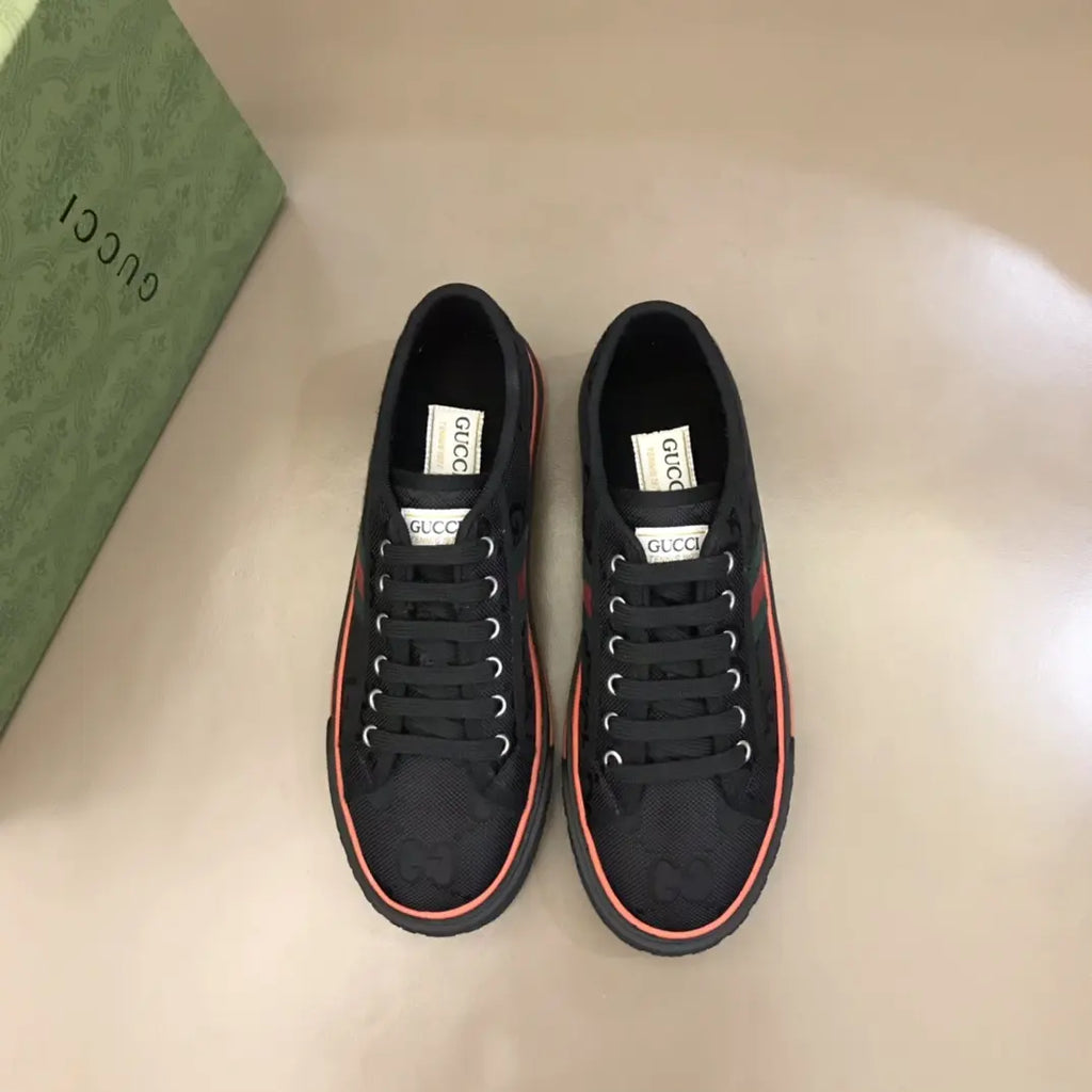 Gucci GG Ace Black Red Sneakers